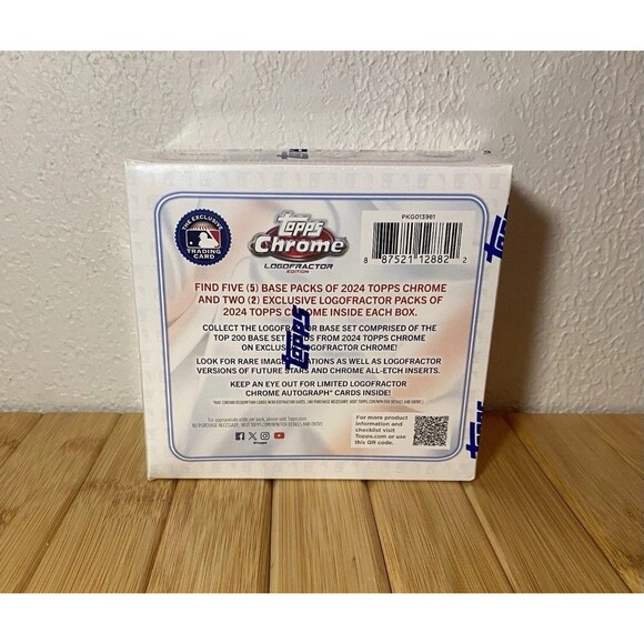 2024 TOPPS CHROME LOGOFRACTOR BASEBALL BOX NEW & SEALED NWT - Picture 4 of 5